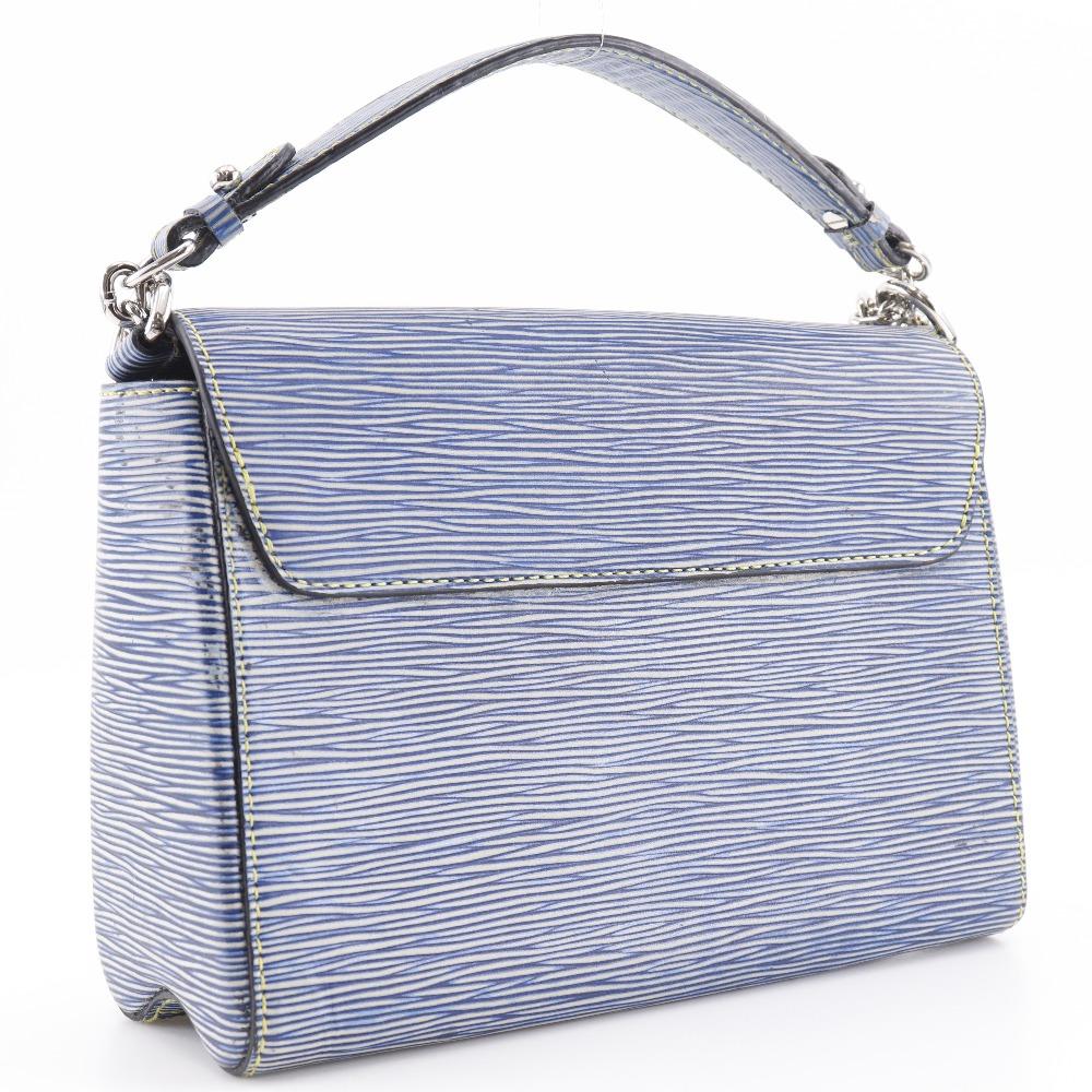 Louis Vuitton Twist MM Shoulder Bag M50271 Epi Denim Epi Leather Women Used