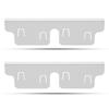 2Pcs Stainless Steel Stove Gap Covers Snug Fit Adjustable Length Oven Side Gap Fillers Anti Rust Heat Resistant Stove Counter