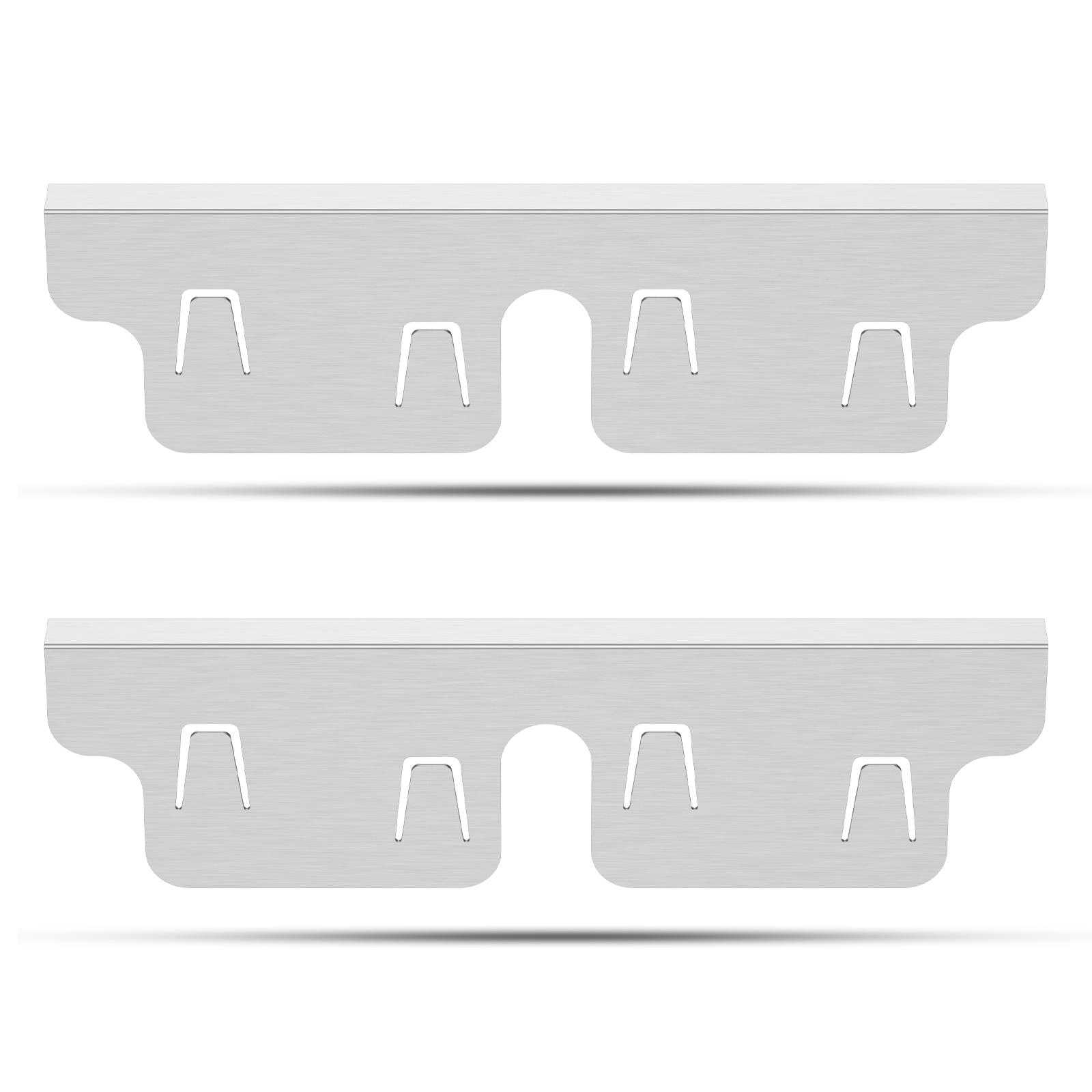 

2Pcs Stainless Steel Stove Gap Covers Snug Fit Adjustable Length Oven Side Gap Fillers Anti Rust Heat Resistant Stove Counter срібний