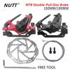 NUTT MTB Mountain Bicycle Discs Brake Red Color Brakes Line Caliper 160MM Disk 180MM Rotor For BMX Scooter Front Rear Bike Parts