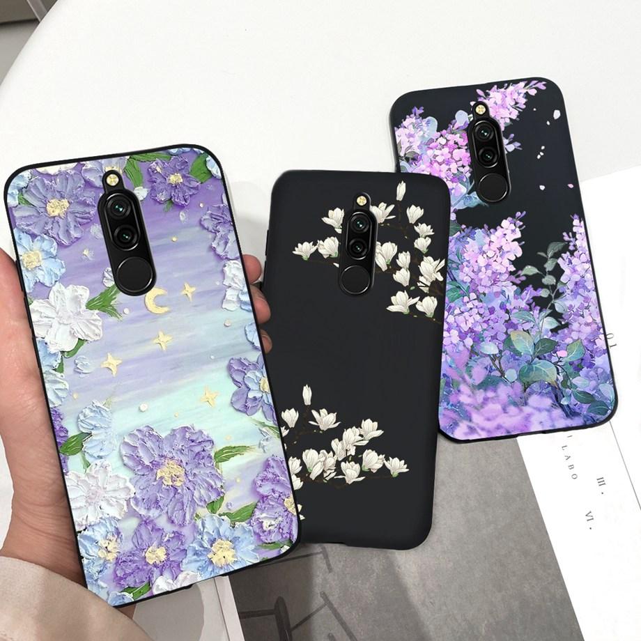 Liquid Silicone Cute Case for Xiaomi Redmi 8 Capa Protective Back Cover For Redmi Note 8 Pro Note8Pro Note 8T Bumper Redmi8 Case