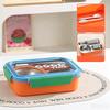Food Grade 304 Stainless Steel Compartment Lunch Box Sealed Insulated Bento Box with Tableware for Students Office Workers