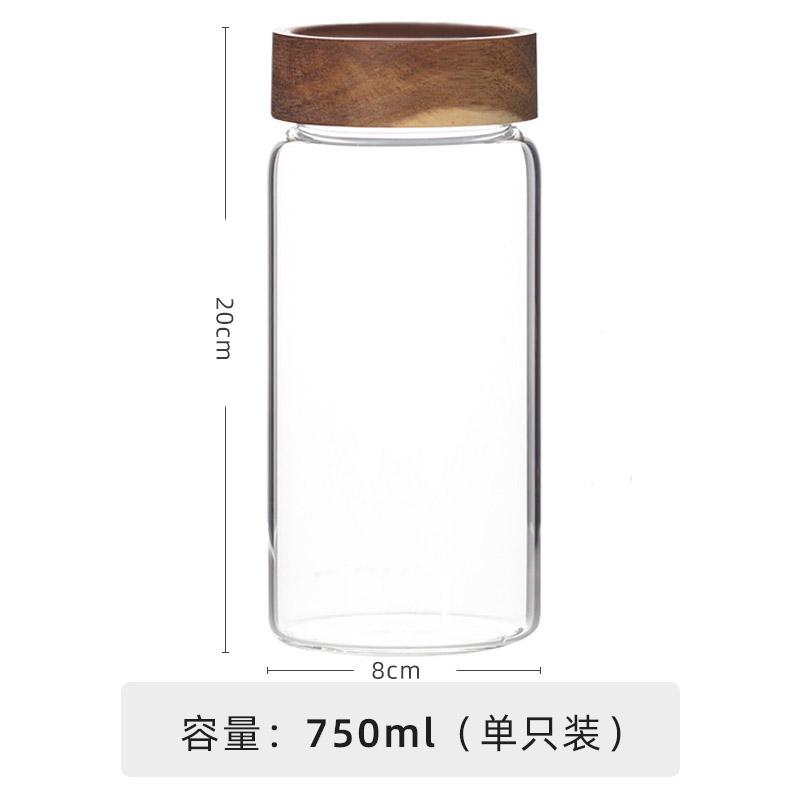 Glass Jars Food High Borosilicate Glass Sealed Jar Coffee Beans Tea Leaves Honey Sealed Storage Jars Kitchen Storage Bottles Jar