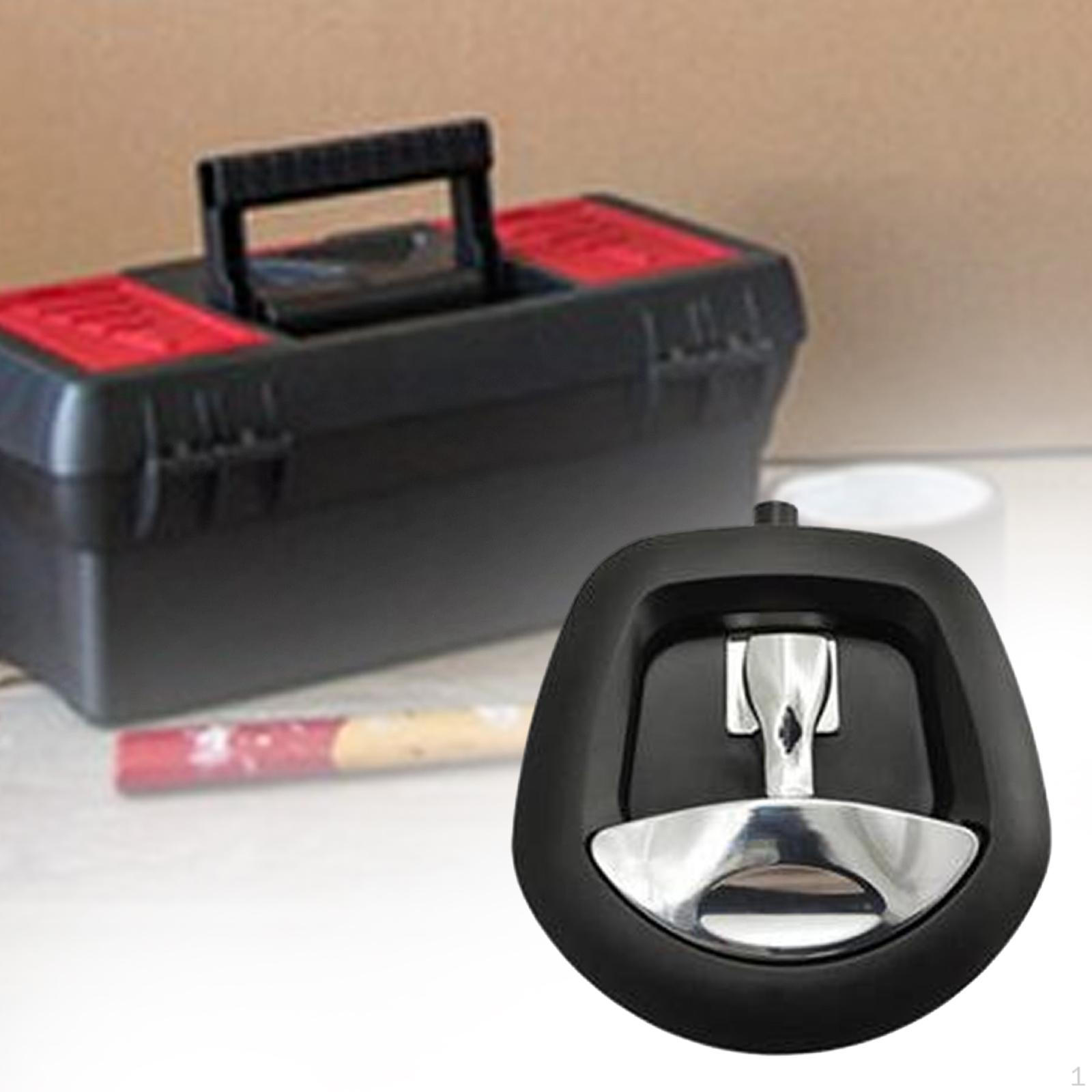 

Замена защелки ящика для инструментов для грузовика с Т-образной ручкой, водонепроницаемый, удобный для хранения в автодоме Silver and Black