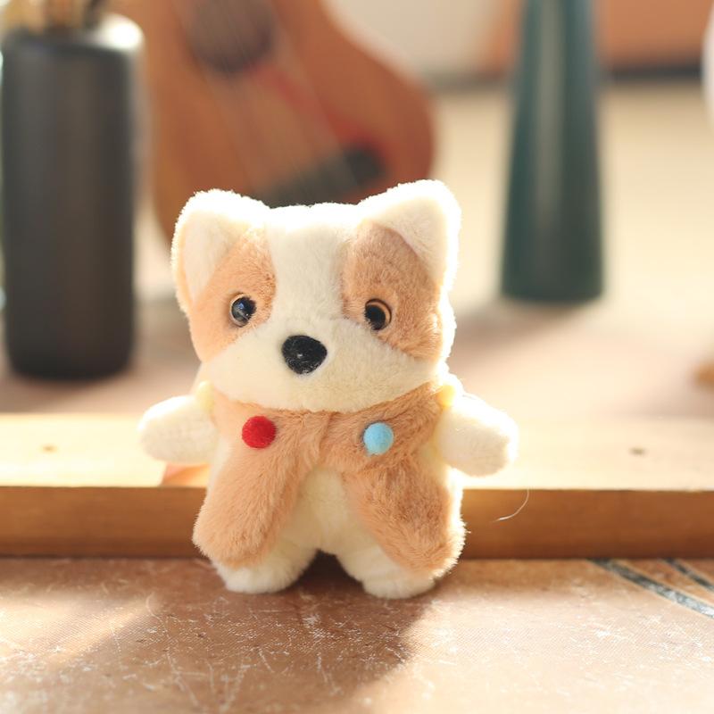 

Милый милый шарф щенок кулон плюшевая игрушка кукла мультяшная сумка подвесное украшение брелок кукла кукла 12 cm