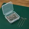 100Pcs 27/32/38/45/51/53mm T Pins Sharp Point Positioning Needle Sewing Pins for Wigs  DIY Crafts