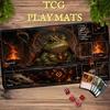 Dark Ritual Toad Magic Circle Large MTG Playmat TCG Battle Mat Anti-Slip Durable Stitched Edge Commander Desk tapete magic mtg
