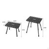 Table Foldable Folding with Legs Adjustable Height Furniture for Campers, Wilderness