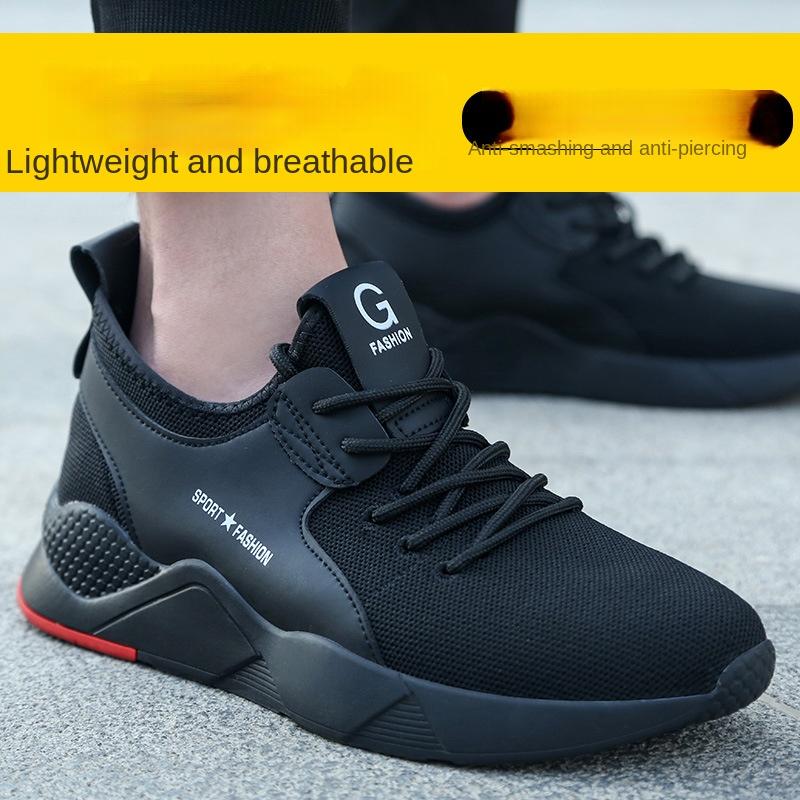 Anti-smashing and Anti-piercing Labor Insurance Shoes, Steel Bag Head, Comfortable, Breathable and Lightweight Safety Shoes