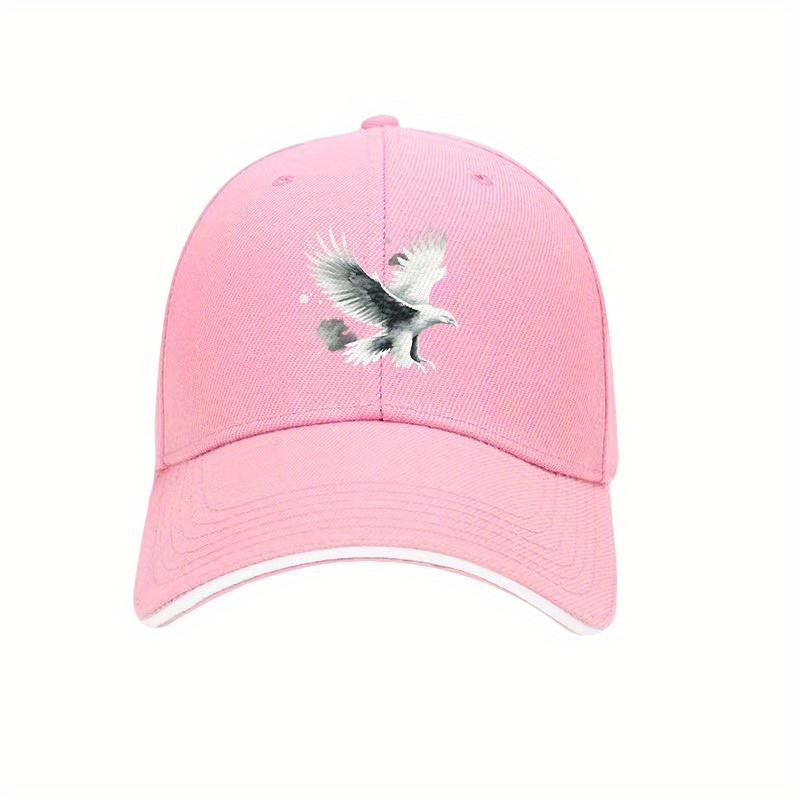 Watercolor Eagle Graphic Baseball Cap Polyester Breathable Retro Unisex Outdoor Casual Adjustable Dad Hat