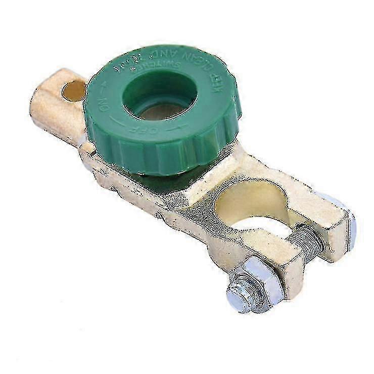 General purpose heavy-duty battery disconnecting switch terminal block for general automotive trucks and ships (1 piece, green)