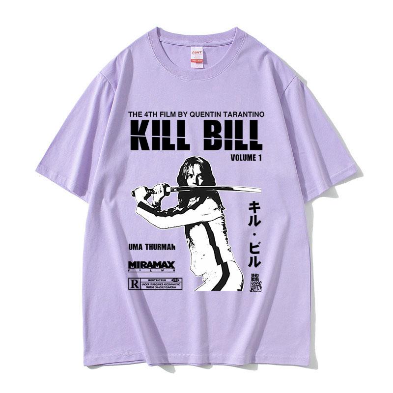 Slavný režisér Quentin Tarantino Film Kill Bill Tričko Pánské Dámské Letní O-výstřih Vintage Trička Pánská Ležérní Bavlněná Trička