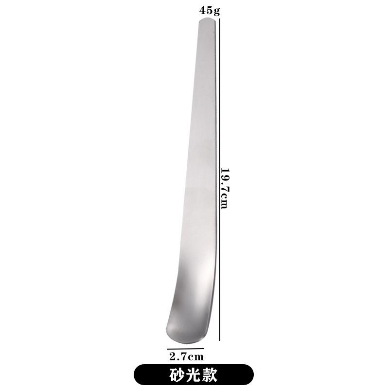 1PCS Flat Coffee Spoon Stainless Steel Coffee Stirrers Tea Spoons Ice Cream Cake Dessert Spoon Bar Kitchen Tableware