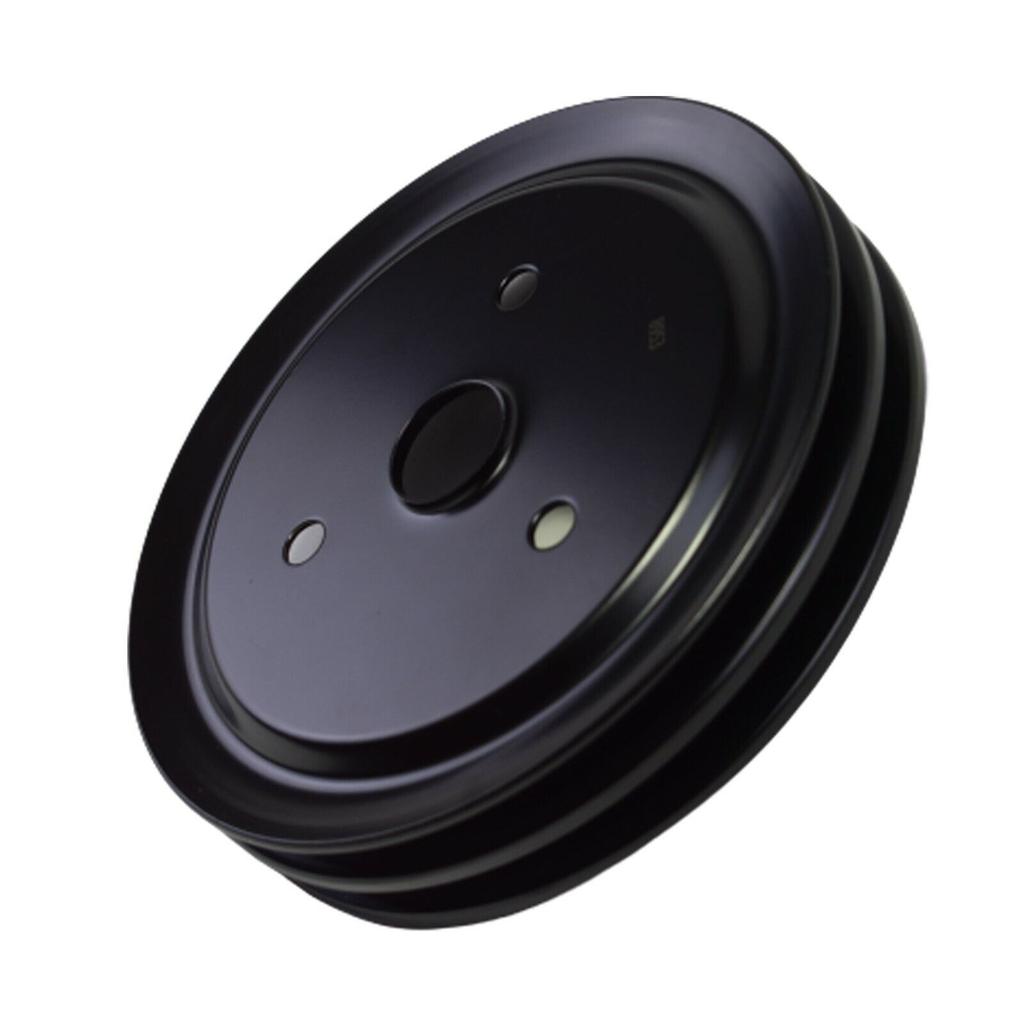 Automobil Kurze Wasserpumpe Kurbelwellenriemenscheibe 2 Nuten Langlebiger Ersatz Silber Swp für Chevy SBC 262 327 400