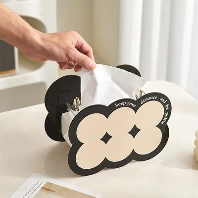 Künstlerische Küchentisch-Serviettenbehälter Toilettenpapierbox-Organizer Desktop-Taschentuchboxhalter Nordisches Wohnzimmer Taschentuchhülle