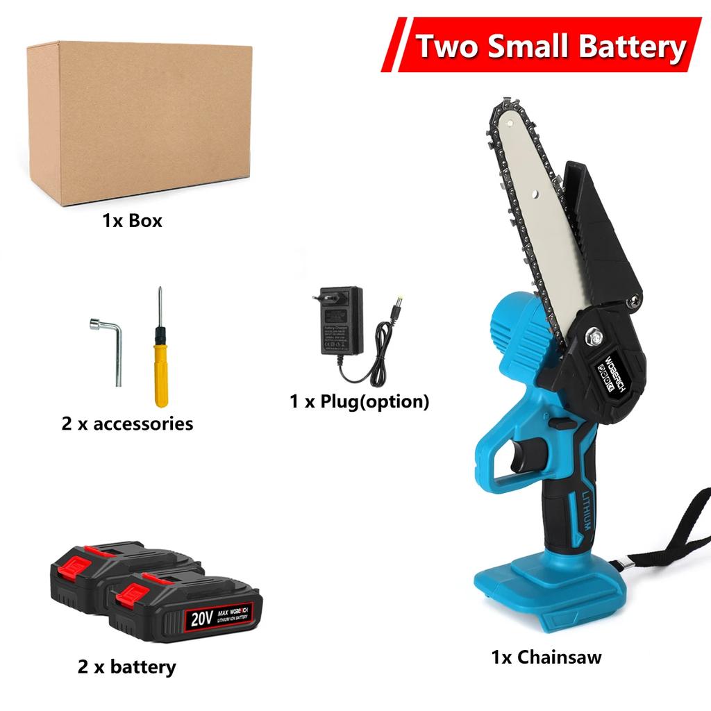 4 inch/6 inch mini ferăstrău electric drujbă ferăstrău fructifer pomi fructiferi prelucrarea lemnului unelte de grădinărit tăietoare de lemn portabile pentru baterie Makiita 18V