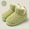 Women's High-Top Waterproof Cotton Slippers - Winter Outdoor Warm Snow Boots with Thick Sole and Plush Lining