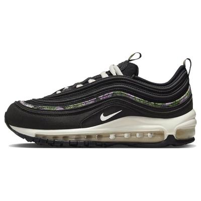 Nike Air Max 97 Next Nature Bloemenbehang Dames Sneakers Zwart Licht-Magenta Roze-Schuim FN7104-010