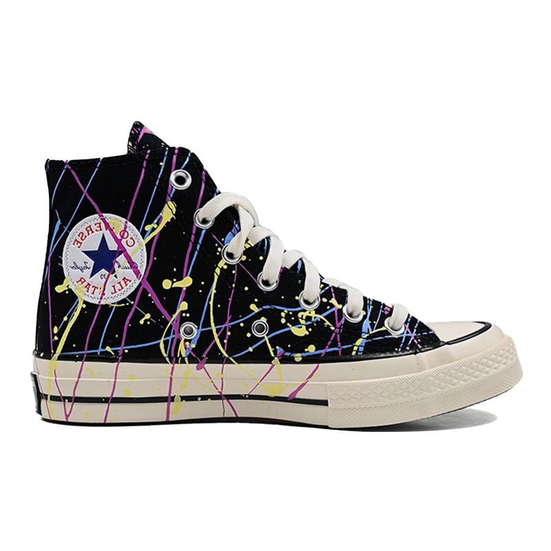 Converse 1970s Chuck Taylor All Star comfortable and versatile high-top canvas shoes unisex black