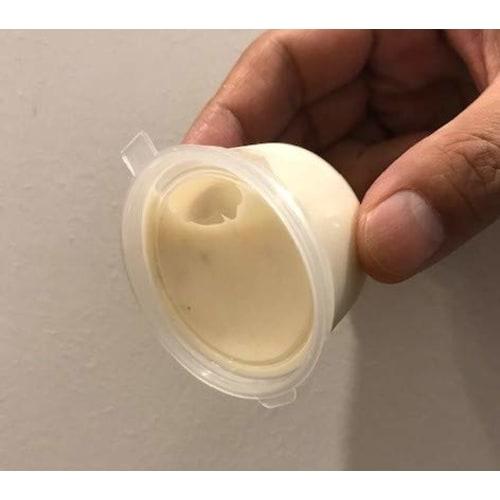 Leak-Resistant Takeout Containers, 1 oz (25ml), PP, 50-Count, with Snap-Closing Hinged Lids, for Sauces and Condiments, Disposable, Takeaway