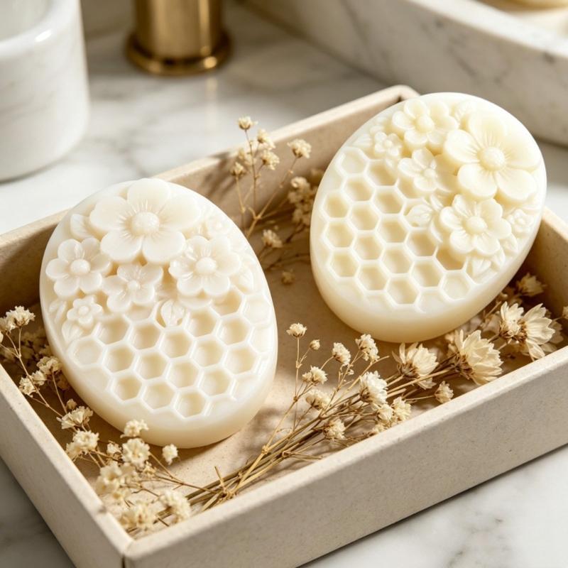 Honeycomb Flower Silicone Soap Mold Multipurpose Silicone Mold For Making Candle Soap And Chocolate Cake Baking Tool