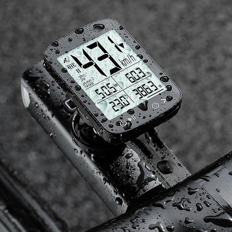 Bezdrátový cyklopočítač Cyklistický tachometr Rychloměr s velkým LCD displejem Automatický start/stop Sledovač Cyklistické příslušenství