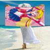 Custom Name Ultra-Soft Beach Towel with Sailor Moon Theme,Ideal for Pool - Camping, Diving - Perfect Travel Essential, Vibrant Beach Towel.