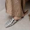 Fashion Women's Genuine Leather Square Toe Slip-on Flats Summer Slippers Soft Comfortable Casual Female Outdoor Mules 2025 New Sandals