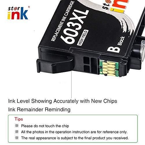 Cartouches d'encre - Starink - 603XL - Multi-couleurs - Pack de 4 - Compatible Epson Workforce