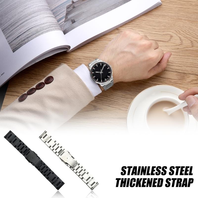 Smartwatch Adjustable Band Straps Wristband Bracelet Wear Resistance Unisex Waterproof with Double Press Fold Over Clasp