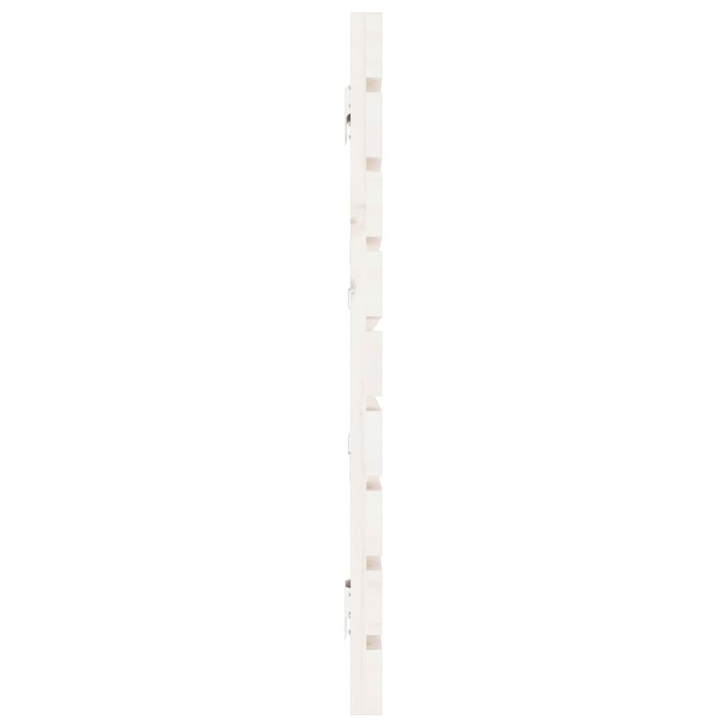 vidaXL Wand-Kopfteil Weiß 166x3x63 cm Massivholz Kiefer