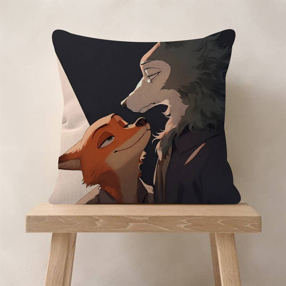 1pc Anime Beastars Cushion Cover Car Throw Pillow Case For Sofa Car Christmas Gift