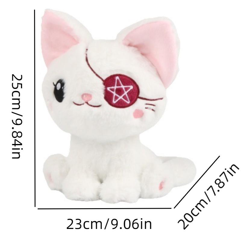 Cat Pirate Plush Toy Stuffed Animal Doll Halloween Room Decoration Children Gift
