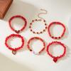 Stylish Valentine's Day Bracelets for Women Heart Charm Stackable Wristchain Trendy Accessory For Her