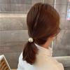 1PC Champagne Large Ball Service Rope Versatile Elastic Rubber Band Net Red Hair Circle Girl's Ball Head Rope Elastic Hair Bands