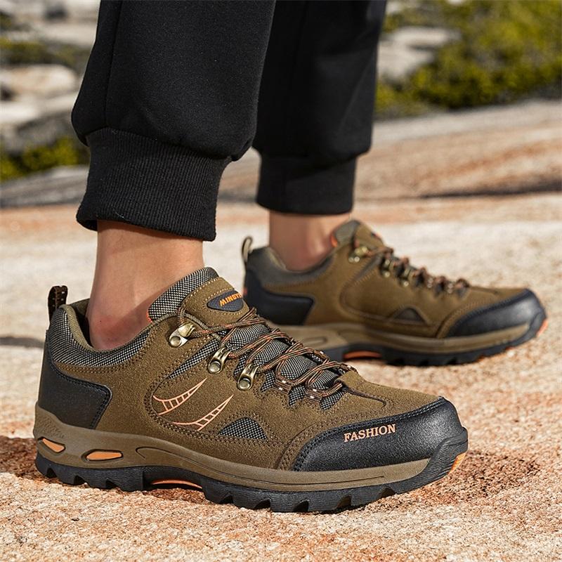 Spring/Autumn Outdoor Hiking Shoes Men Breathable Casual Sneakers Mountain Shoes Tracking Climbing Trail Treking Big Size 47