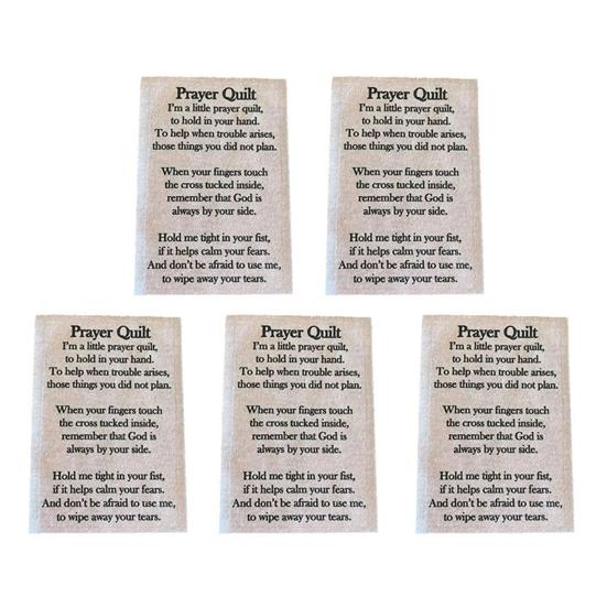 Prayer Quilt Text Panels Pre-Printed Inspirational Verses On Cotton Fabric Christian Sewing Project for Church & Charity