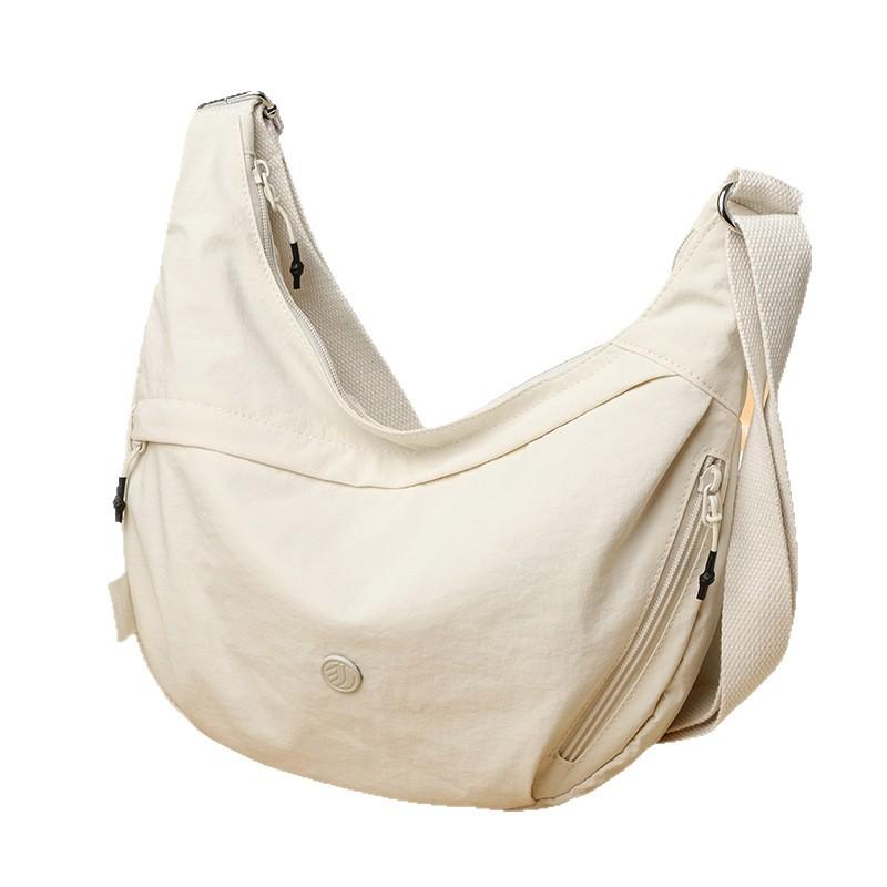 Trendy Solid Color Messenger Bag New Large Capacity Shoulder Bag Casual Dumpling Bag