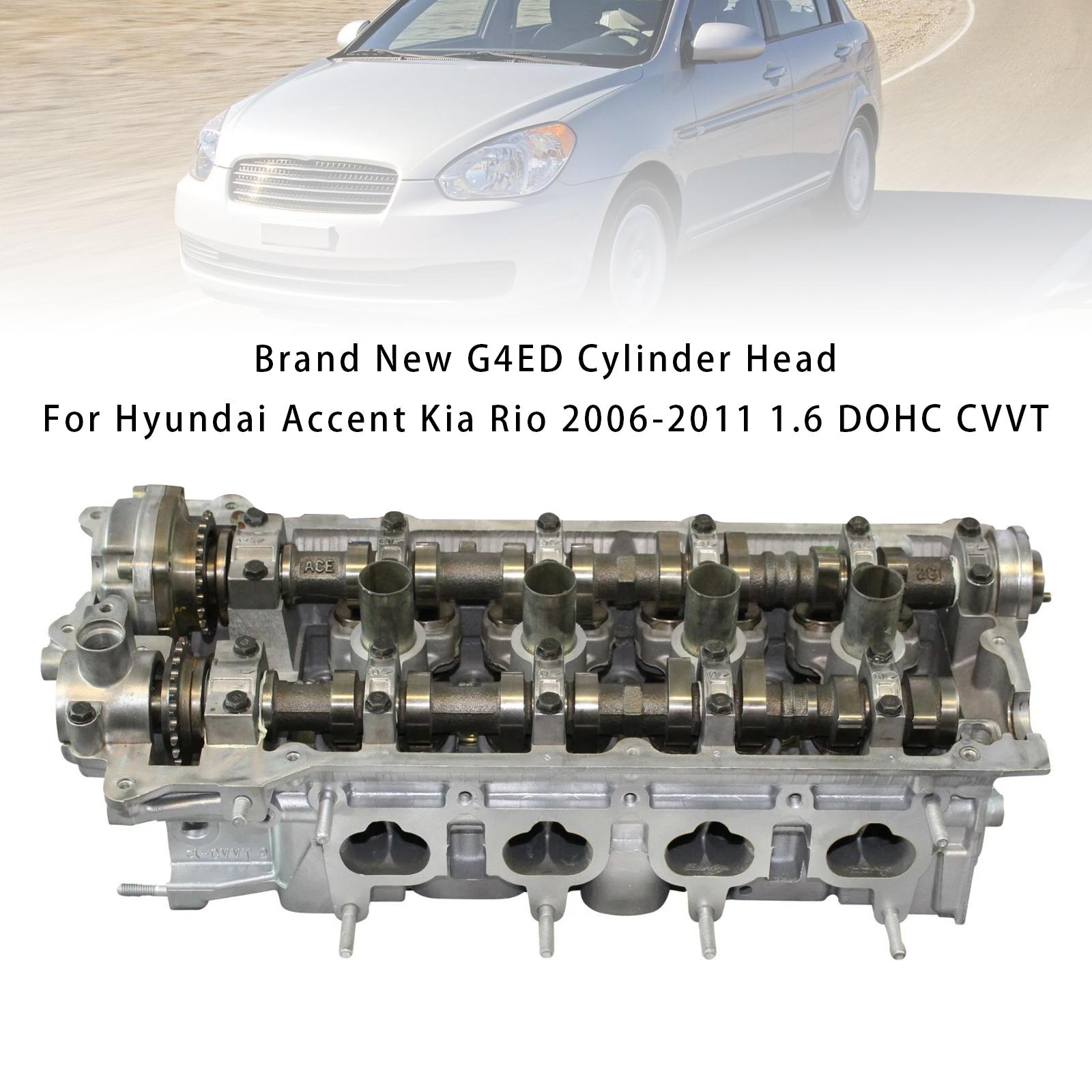 

Нова головка циліндра G4ED для Hyundai Accent Kia Rio 2006-2011 1.6 DOHC CVVT