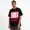 Be Yourself Slogan Printed Casual Cotton T-Shirt Pure cotton T-shirt