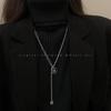Titanium Steel "H" Niche Design Long Chain Necklace - Women's Hip-Hop Hoodie Trend