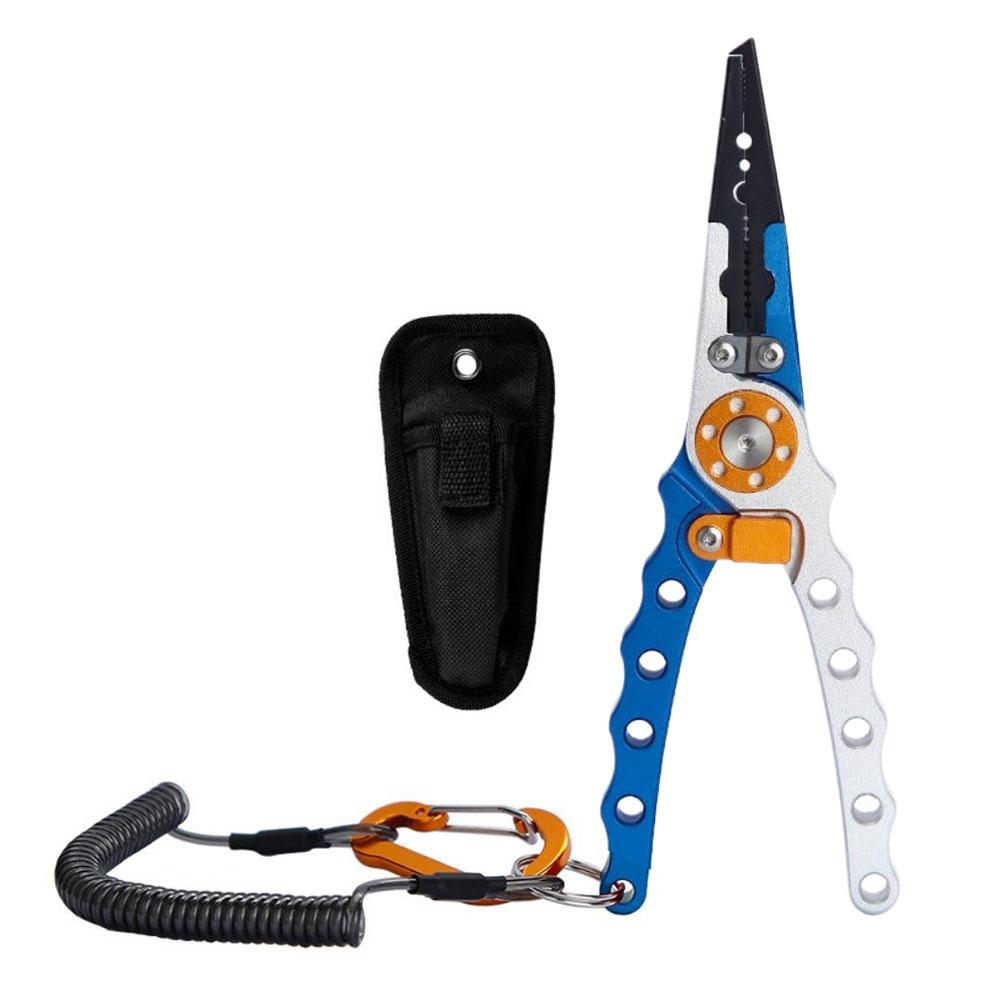 Booms Fishing Aluminum Fishing Pliers Saltwater Fishing Multitool Hook Remover Line Cutting and Split Ring Fishing Tools