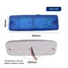 Blue Led Side Marker Light Trailer Rv Marker Rectangular Led/SMD Clearance Marker For Truck Trailer Rv Campervan Pickup Suv Shockproof Universal Fit