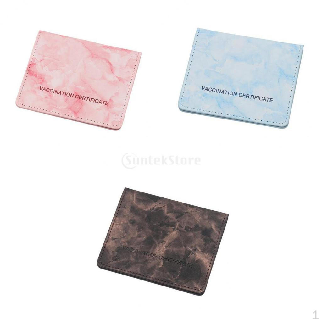 

3 шт. Тонкий кожаный кошелек для документов Розовый