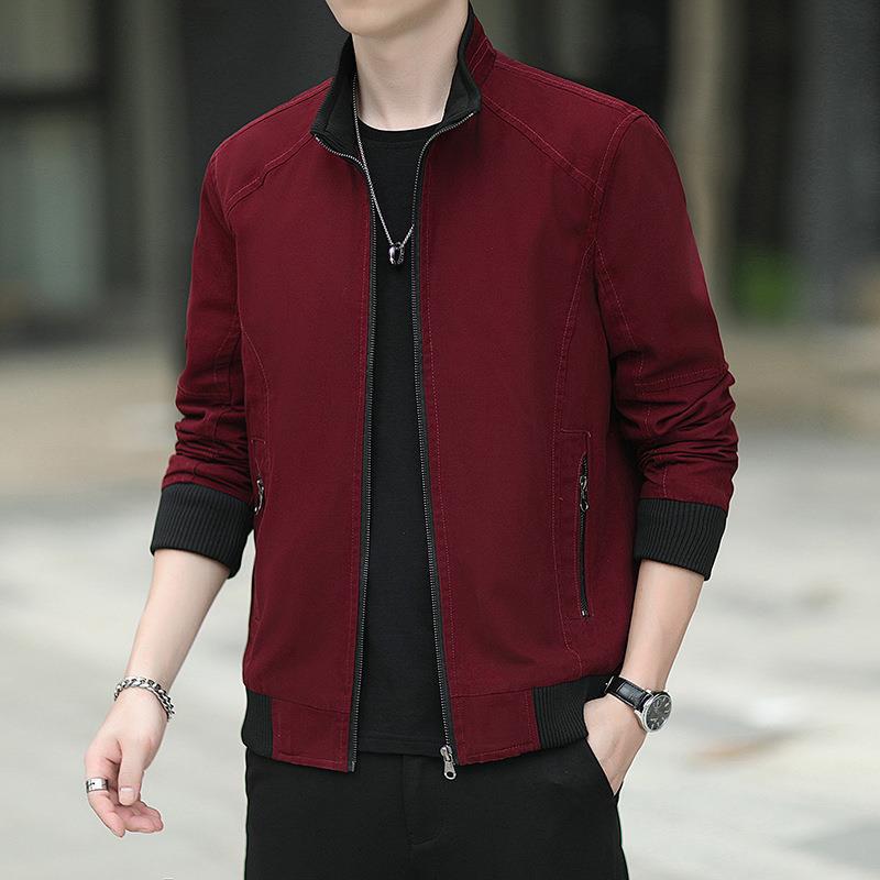 Jacket Men's Autumn New Korean Style Trendy Handsome Casual Slim Versatile Trendy Brand Fashion Baseball Uniform Jacket
