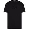 Logo Embroidered Round Neck Pullover Short Sleeve T-Shirt Men Tops Black 6D1TQ8-1JOCZ-0999