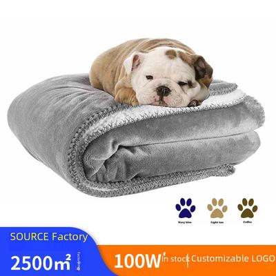 Four Seasons Waterproof Lambskin Pet Blanket for Cats & Dogs - Flannel Quilt Mat for Small, Medium, Large Kennels