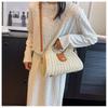 New Summer Straw Woven Bag Women's Handwoven Bag Versatile Messenger Bag Portable Tote Straw Bag Holiday Beach Bag