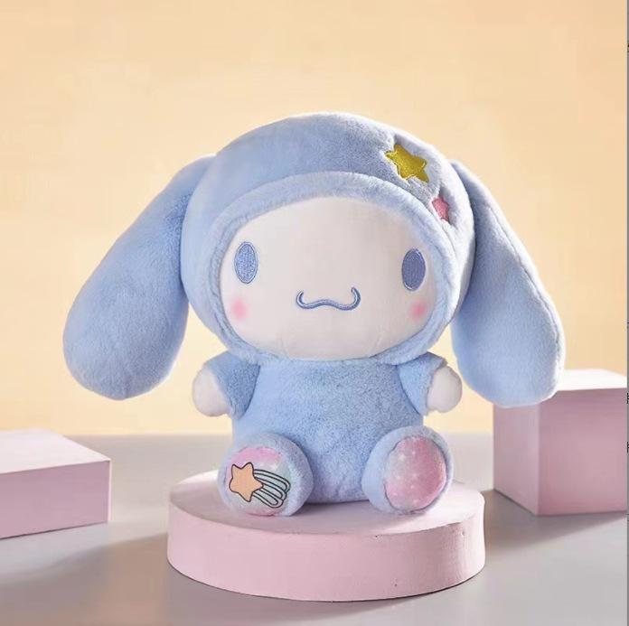 Sanrio Plush Toy Kawaii Cute Room Decor Jade Dog Kuromi Dressing Doll Doll Plush Toy Stuffed Animal Patung Dolls Birthday Gifts