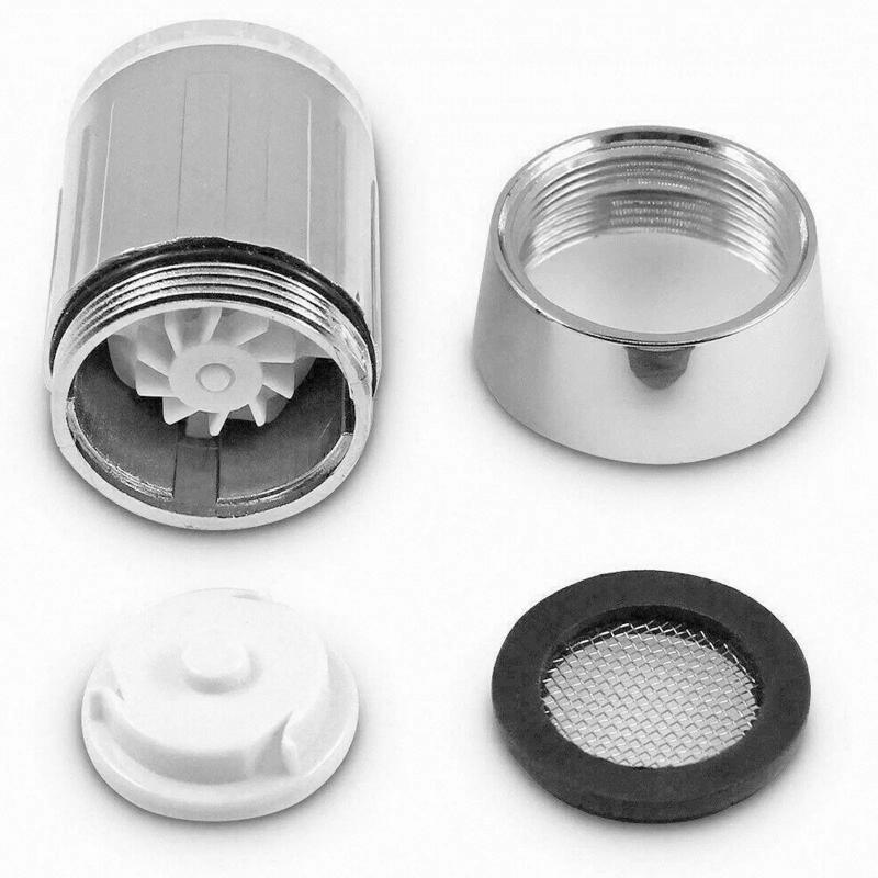 Grifo LED de 3 Colores Sensible a la Temperatura de la Luz Ahorro de Agua Luz de Chorro Aireador de Grifo Boquilla de Grifo Para Cocina Baño